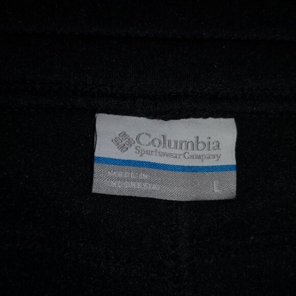 Columbia Ladies Elastane Waist Band Black Fleece Sweatpants - Picture 3 of 8